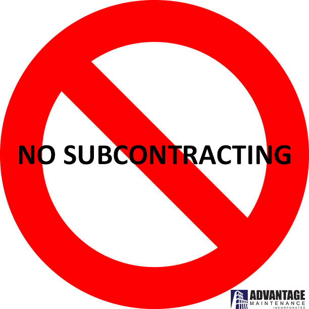 Advantage Maintenance Inc - Does Not Subcontract